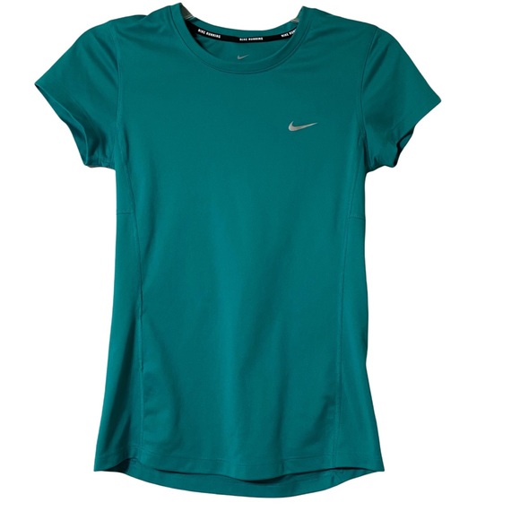 Nike Running Fitted Dri Fit Short Sleeve Shirt Size XS - Picture 1 of 10